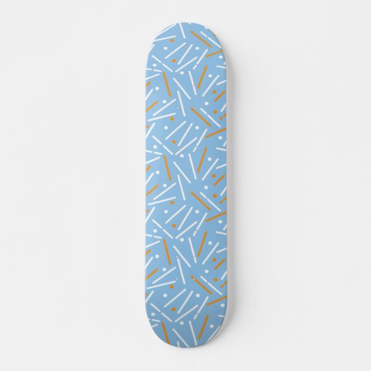 Linnen Patroon 6 Skateboard (Voorkant)