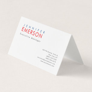 Linnen professionele minimalistische moderne effen visitekaartjes