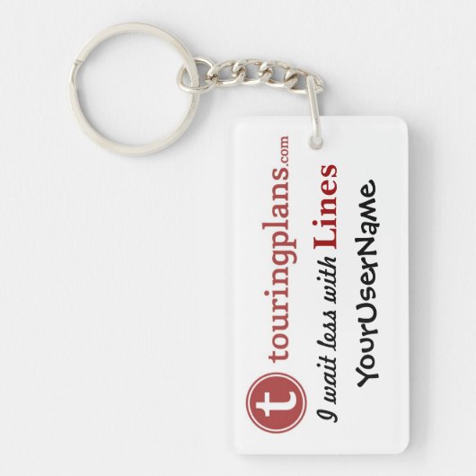 Linnen Sleutelhanger (wit) (Voorkant)