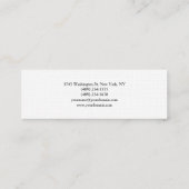 Linnen Slim Skinny Chic Tweezijdig Visitekaartje (Achterkant)