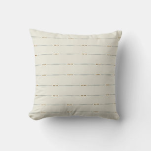 Linnen strepen boho textuur cottagecore modern geo kussen