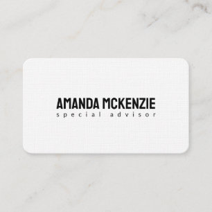 Linnen Trendy Uniek Creatief Minimalistisch Design Visitekaartje