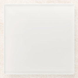 Linnen wit, gebroken wit glazen onderzetter