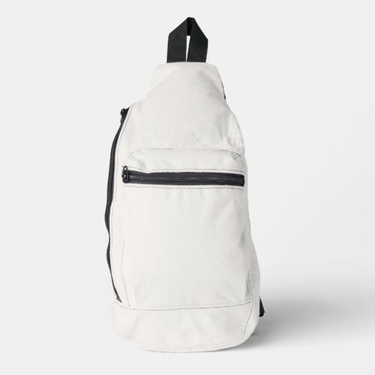 Linnen wit, gebroken wit sling bag (Voorkant)
