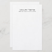 Linnenpapier/witte kleur briefpapier (Voorkant / Achterkant)