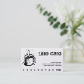 Lino Cafe Punch / Carte de fidélité (Debout devant)