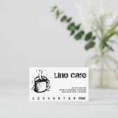 Lino Cafe Punch / Carte de fidélité (Debout devant)