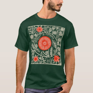 Lino Cut Bird 4 T-shirt