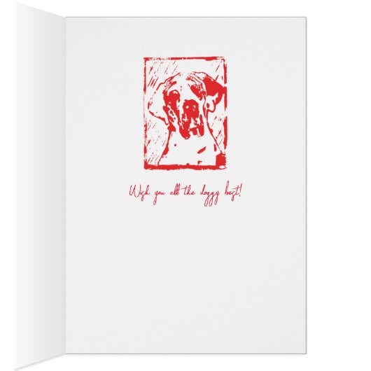 Lino Cut-print design — Great Dane Esra (Binnen (Rechts))