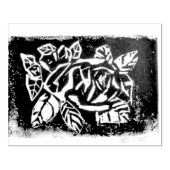 Linocut-Roos Rubberstempel (Afrduk)