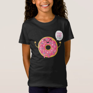 L'inquiétude noire fraîche de beignet de T-shirt
