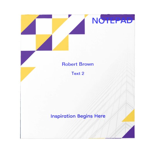 L'inspiration commence ici. Bloc-notes pour tous (Devant)