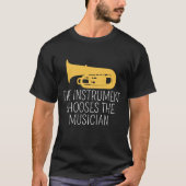 L'instrument choisit le T-shirt de musicien, tuba (Devant)