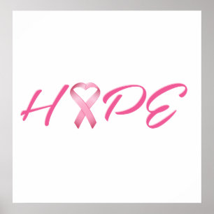 Lint 2 van Kanker van de hoop Roze Poster