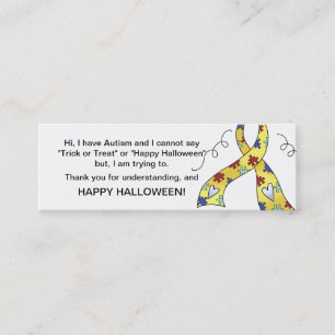 Lint 3 van de Kaarten van het Trick or treat van Mini Visitekaartje