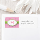 Lint & Afdichting Monogram Adreslabel Etiket (Insitu)