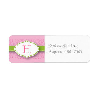 Lint & Afdichting Monogram Adreslabel Etiket
