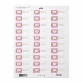 Lint & Afdichting Monogram Adreslabel Etiket (Full Sheet)