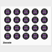 Lint. Bewustzijn bij overdosering 1 Ronde Sticker (Vel)