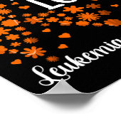 Lint Bloedkanker Geloof Hoop Liefde Leukemie Award Poster (Hoek)