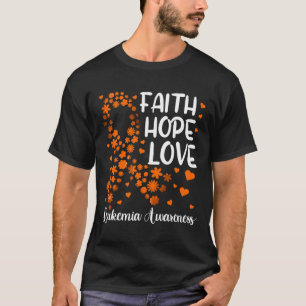 Lint Bloedkanker Geloof Hoop Liefde Leukemie Award T-shirt