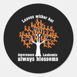 Lint Boom Aml Leukemie Bewustheid Ronde Sticker