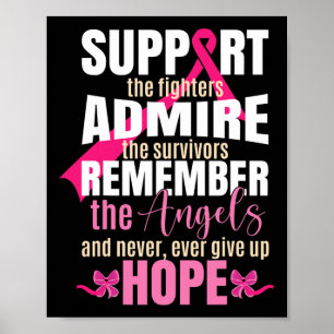 Lint borstkankerbewustzijn poster