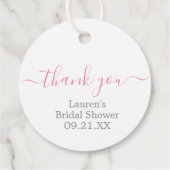 Lint Bruidscadeau Favoren Labels (Achterkant)