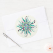 Lint Dharma Wheel Mandala Sticker (Envelop)
