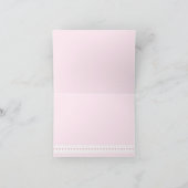 Lint en boog-Baby shower-dank u Bedankkaart (Binnen)