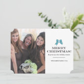 Lint en Kerstmis Feestdagenkaart (Staand voorkant)