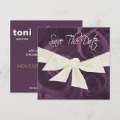 Lint en Rozen Bewaar de Datum Save The Date (Voorkant / Achterkant)