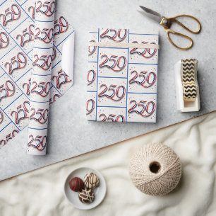 Lint en sterren voor 250e verjaardag VS Cadeaupapier