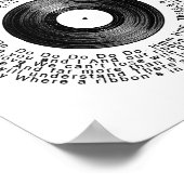 Lint in de hemelaylplaat lyrische druk poster (Hoek)