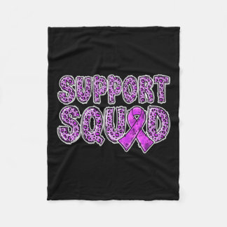 Lint Leopard Print Support Squad Overdosis Fleece Deken