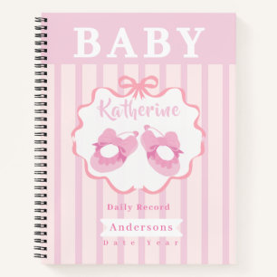 Lint lint Het is een meisje Baby Daily Record Notitieboek