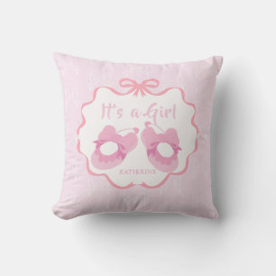 Lint Lint Het is een meisje Roze Kussen