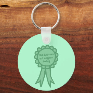 Lint Niet Uitgevallen Teal Domme Award Lint Sleutelhanger