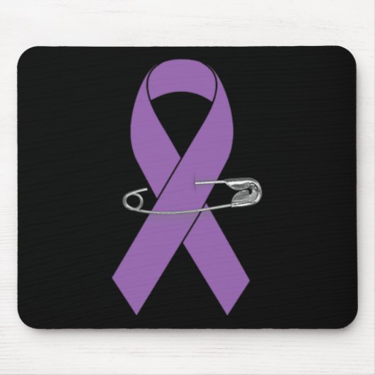 Lint Pin- Pancreatic Cancer Awareness Item voor W Muismat (Voorkant)