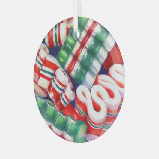 LINT SNOEP Glazen Cirkel Ornament (Voorkant links)