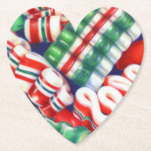 LINT SNOEP Hart Papier Onderzetters