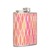 Lint uit de middeleeuwen - roze, koraal en goud heupfles (Rechts)