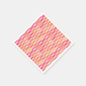 Lint uit de middeleeuwen - roze, koraal en goud servetten (Hoek)