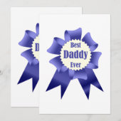 Lint voor beste daddy ooit winnaar voor vader aankondiging (Voorkant / Achterkant)