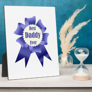 Lint voor beste daddy ooit winnaar voor vader fotoplaat