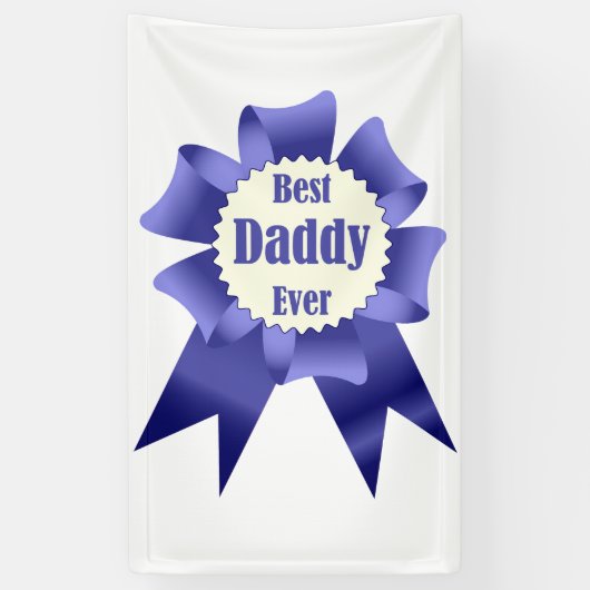 Lint voor beste daddy ooit winnaar voor vader spandoek (Verticaal)