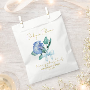 Lint Zaadjes ochtendglorie baby shower favoriet Bedankzakje