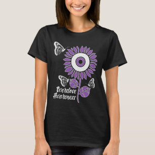 Lint Zonnebloemvlinder Overdosis Awareness Mont T-shirt