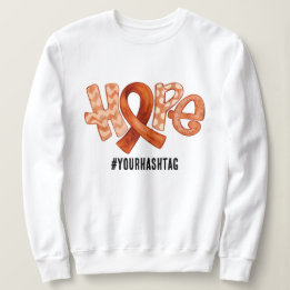 Lintbewustzijnslinger Gepersonaliseerde Hashtag Trui