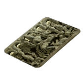 Lintel met afbeelding van de Trinity: Siva, Brahma Magneet (Linkerzijde)